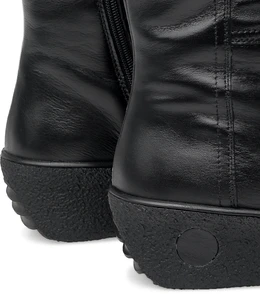 Женские черные сапоги ALEXIA LEVINI (Натуральный мех)