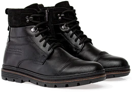 Мужские черные ботинки Baden (Натуральная шерсть)