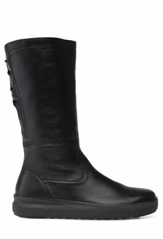Женские черные сапоги Romer (Натуральный мех)