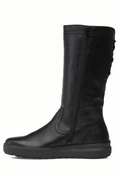 Женские черные сапоги Romer (Натуральный мех)