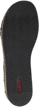 Женские коричневые сабо Rieker