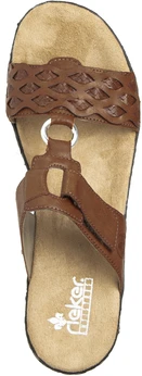 Женские коричневые сабо Rieker