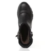 Женские черные полусапоги Ascalini (Натуральная шерсть)