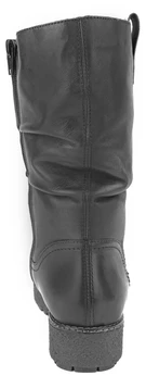 Женские черные полусапоги Remonte (Натуральный мех)