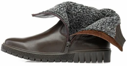 Женские коричневые полусапоги Romer (Натуральная шерсть)