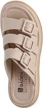 Женские бежевые сабо Baden