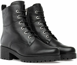 Женские черные ботинки Janita (Натуральный мех)