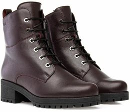 Женские фиолетовые ботинки Janita (Натуральный мех)