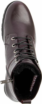 Женские фиолетовые ботинки Janita (Натуральный мех)