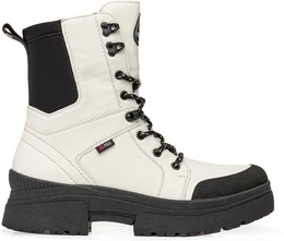 Женские белые ботинки Rieker (Велюр)