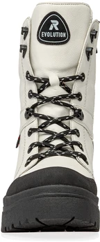 Женские белые ботинки Rieker (Велюр)