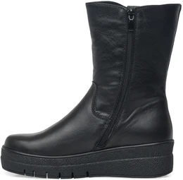 Женские черные полусапоги ALEXIA LEVINI (Натуральный мех)