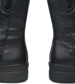 Женские черные полусапоги ALEXIA LEVINI (Натуральный мех)