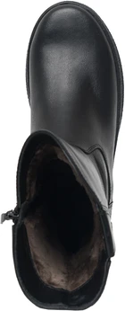 Женские черные полусапоги ALEXIA LEVINI (Натуральный мех)