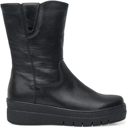 Женские черные полусапоги ALEXIA LEVINI (Натуральный мех)