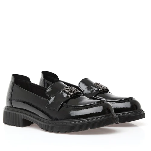 Женские черные лоферы ALEXIA LEVINI