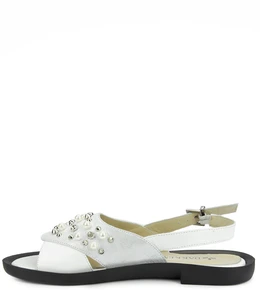 Женские белые босоножки Dakkem