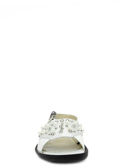 Женские белые босоножки Dakkem