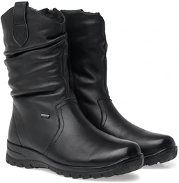 Женские черные полусапоги Baden (Натуральная шерсть)