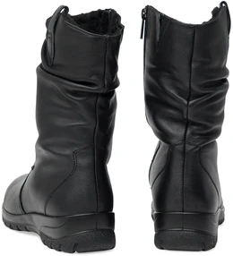 Женские черные полусапоги Baden (Натуральная шерсть)