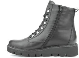 Женские черные ботинки Remonte (Натуральная шерсть)