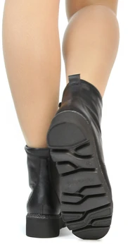 Женские черные ботинки Remonte (Натуральная шерсть)