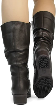 Женские коричневые сапоги Janita (Натуральный мех)