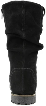 Женские черные полусапоги Remonte (Натуральный мех)