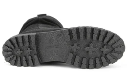 Женские черные полусапоги Remonte (Натуральный мех)