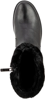Женские черные полусапоги Janita (Натуральный мех)