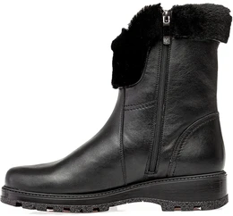 Женские черные полусапоги Janita (Натуральный мех)