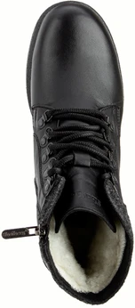 Женские черные ботинки Shoiberg (Натуральная шерсть)