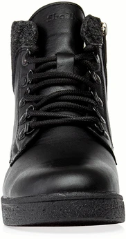 Женские черные ботинки Shoiberg (Натуральная шерсть)