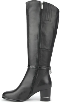 Женские черные сапоги Bludo (Байка)