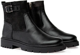 Мужские черные ботинки Baden (Натуральная шерсть)