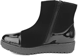 Женские черные ботинки Remonte (Натуральный мех)