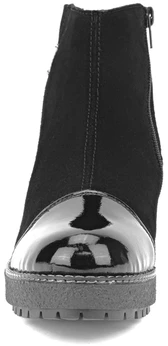 Женские черные ботинки Remonte (Натуральный мех)