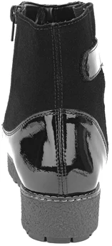 Женские черные ботинки Remonte (Натуральный мех)