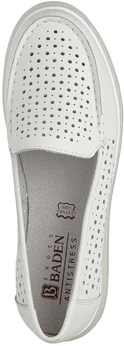 Женские белые мокасины Baden
