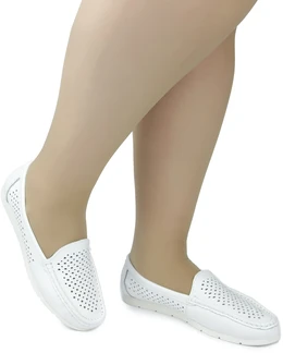 Женские белые мокасины Baden