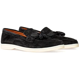 Мужские черные лоферы Fenomilano