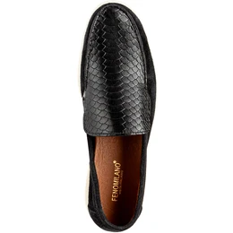 Мужские черные лоферы Fenomilano