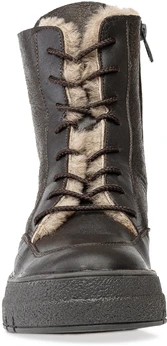 Женские коричневые ботинки Romer (Натуральный мех)