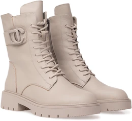 Женские бежевые ботинки Baden (Натуральная шерсть)