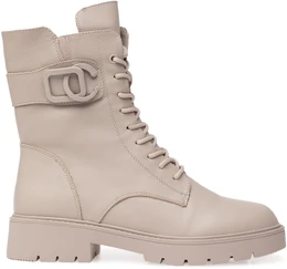 Женские бежевые ботинки Baden (Натуральная шерсть)