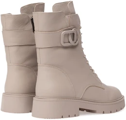 Женские бежевые ботинки Baden (Натуральная шерсть)