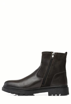 Мужские коричневые ботинки Shoiberg (Натуральная шерсть)