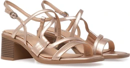 Женские золотые босоножки Baden