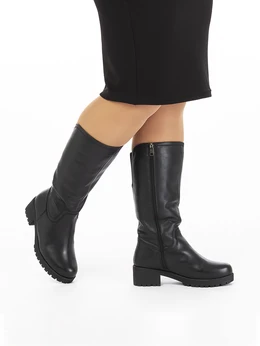 Женские черные сапоги Baden (Натуральный мех)