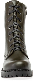 Женские зеленые ботинки Francesco Donni (Натуральная шерсть)